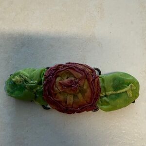 Green and Red Rose Accessory